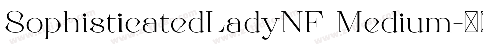 SophisticatedLadyNF Medium字体转换